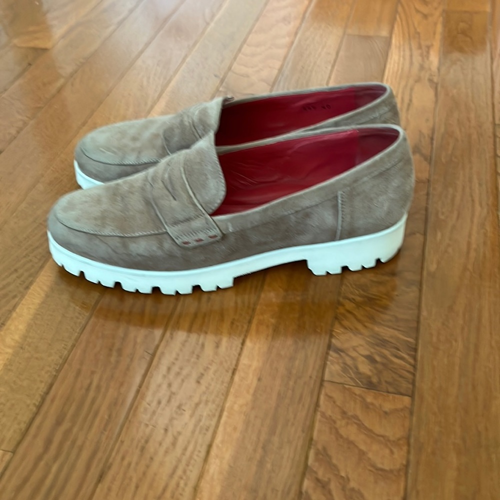 Pas De Rouge Marta Italian Suede Loafers